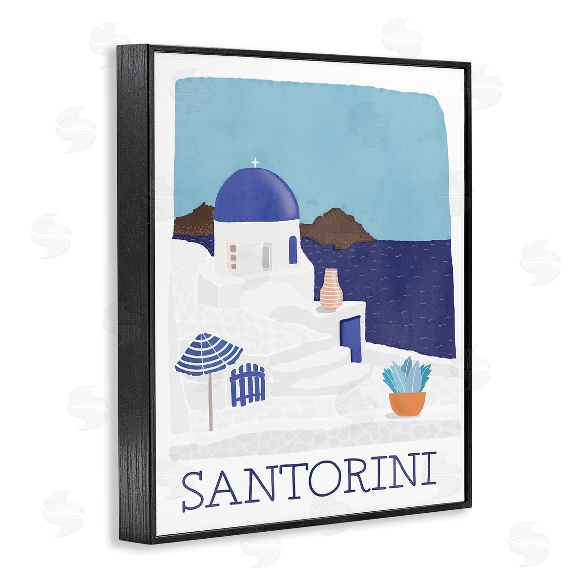 Darlene Seale Santorini Vacation Island View