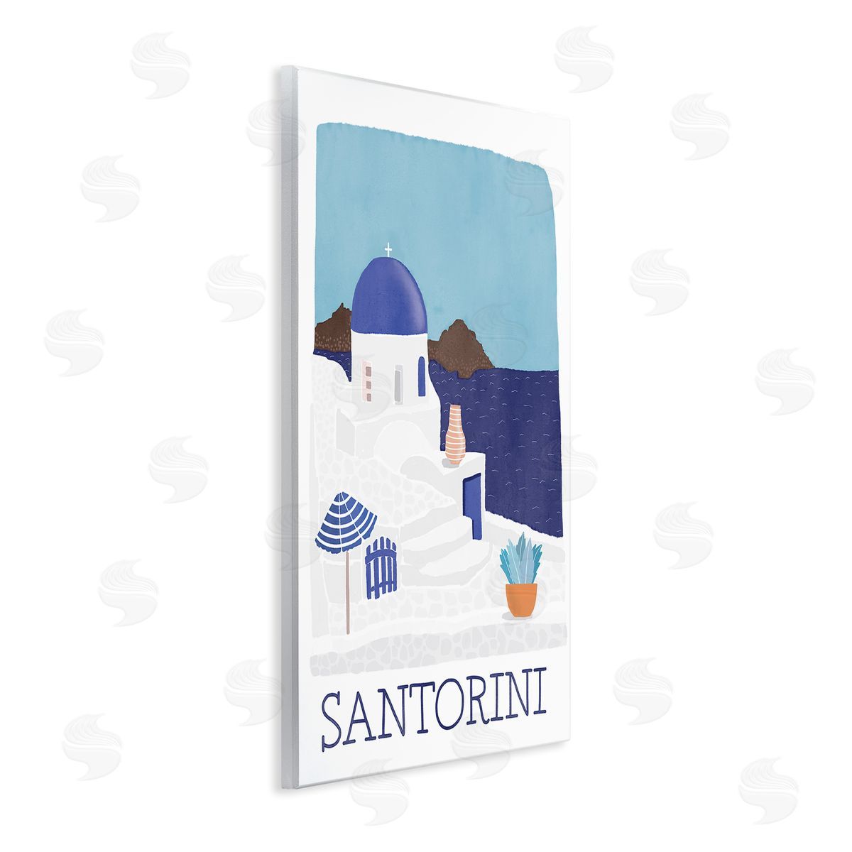 Darlene Seale Santorini Vacation Island View