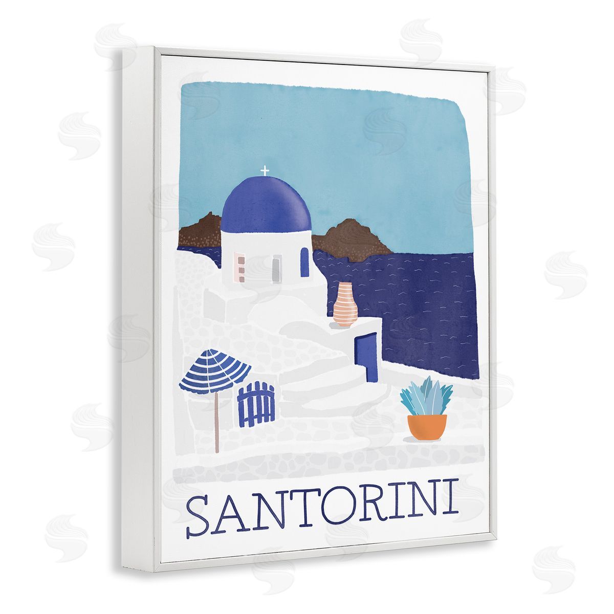 Darlene Seale Santorini Vacation Island View