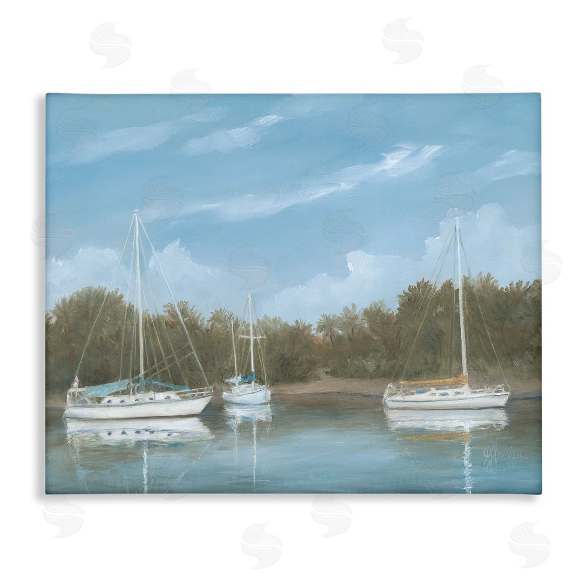 Georgia Janisse Drifting Boats Nautical Marina