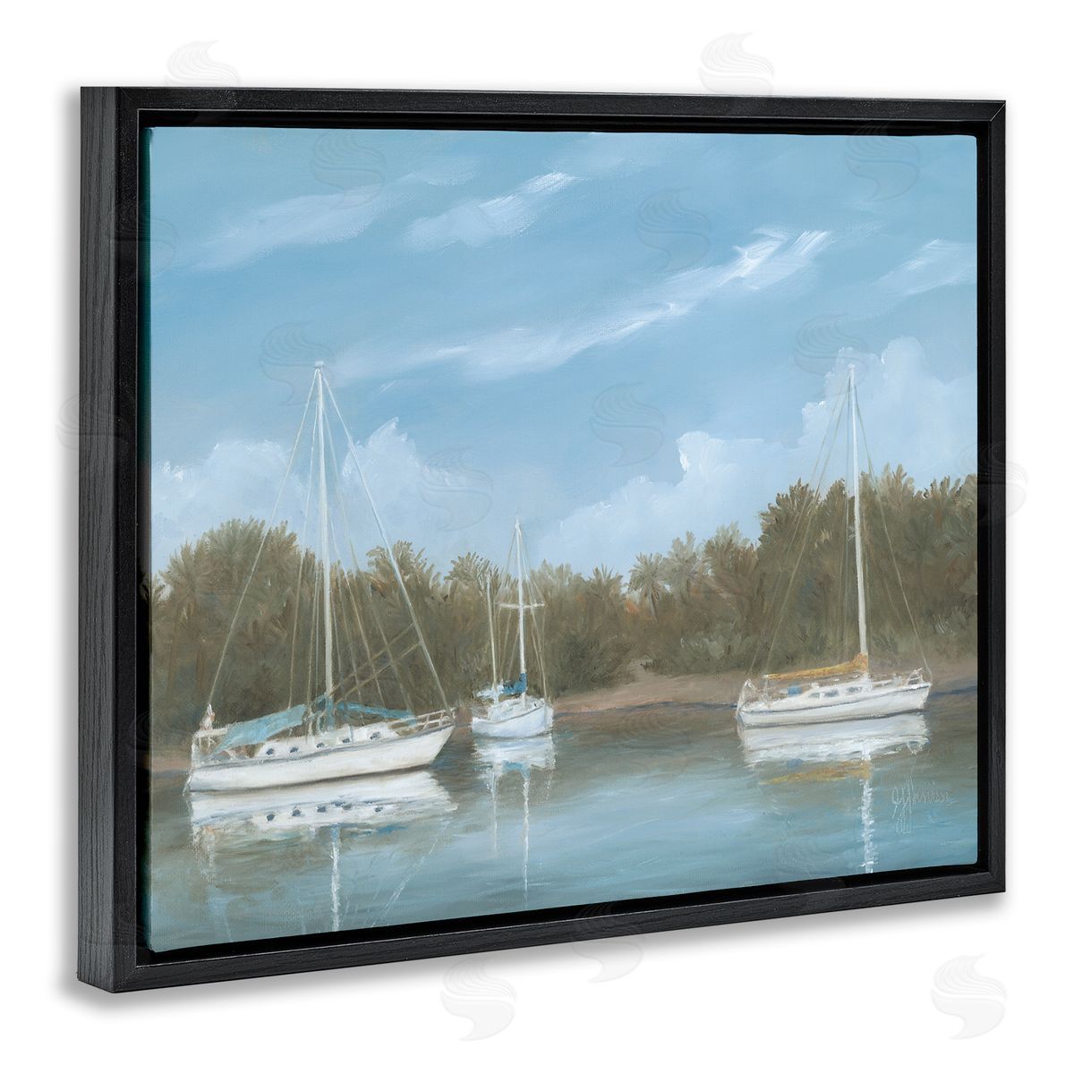 Georgia Janisse Drifting Boats Nautical Marina