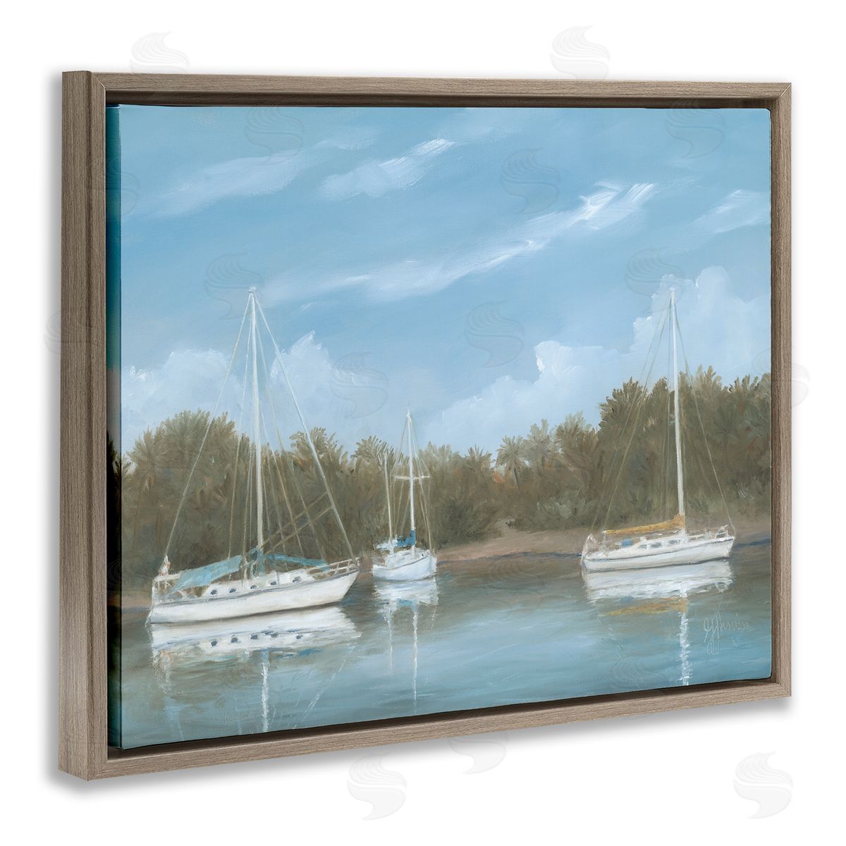 Georgia Janisse Drifting Boats Nautical Marina