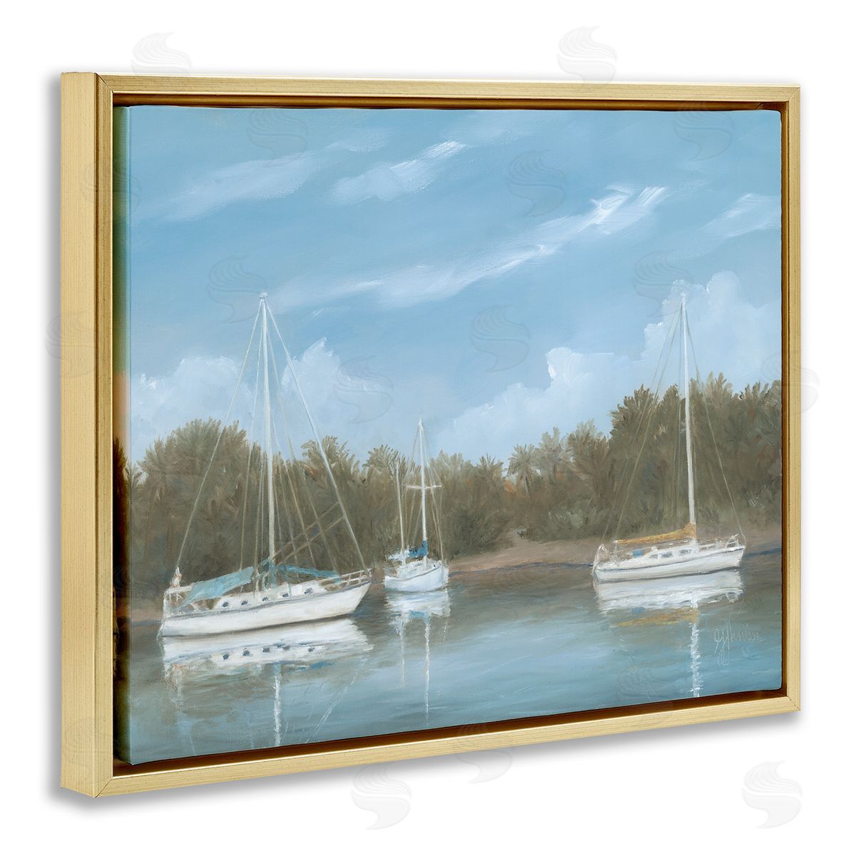 Georgia Janisse Drifting Boats Nautical Marina
