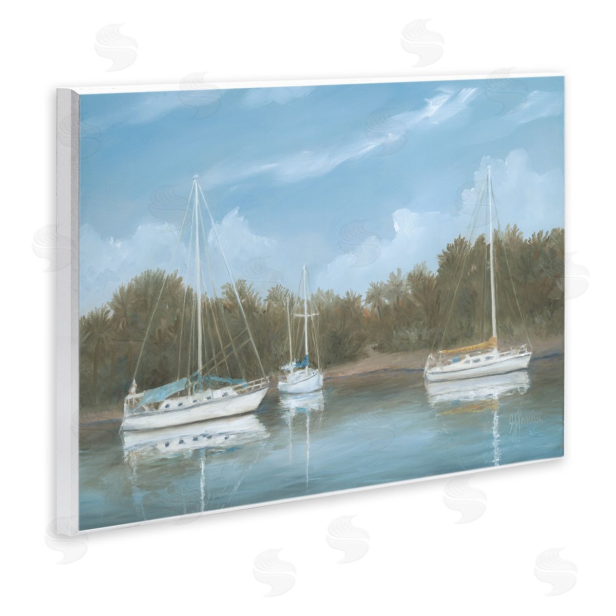 Georgia Janisse Drifting Boats Nautical Marina