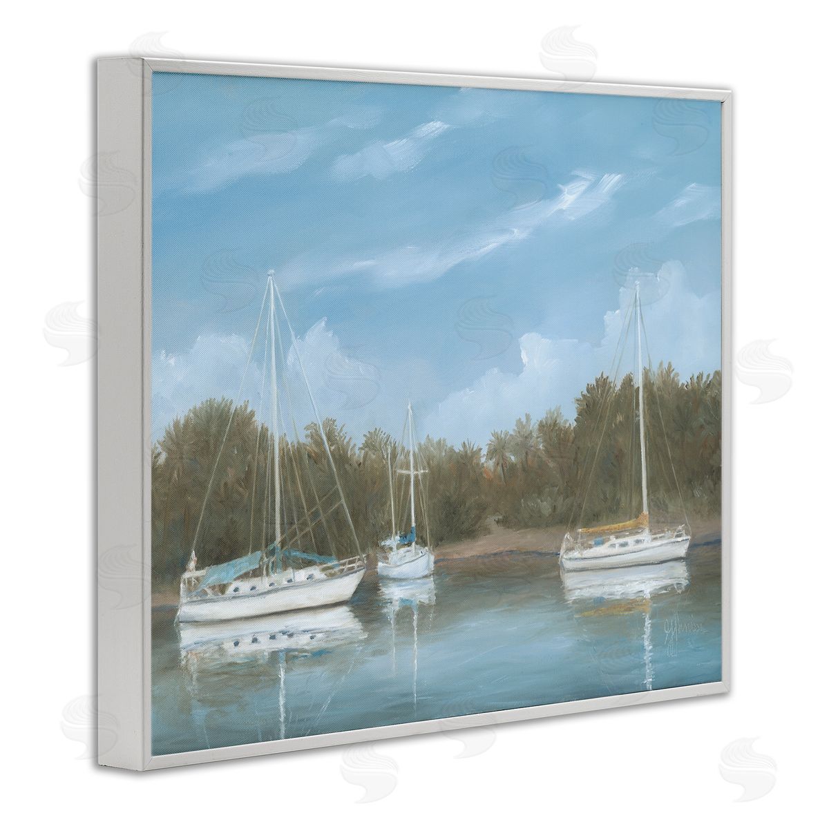 Georgia Janisse Drifting Boats Nautical Marina