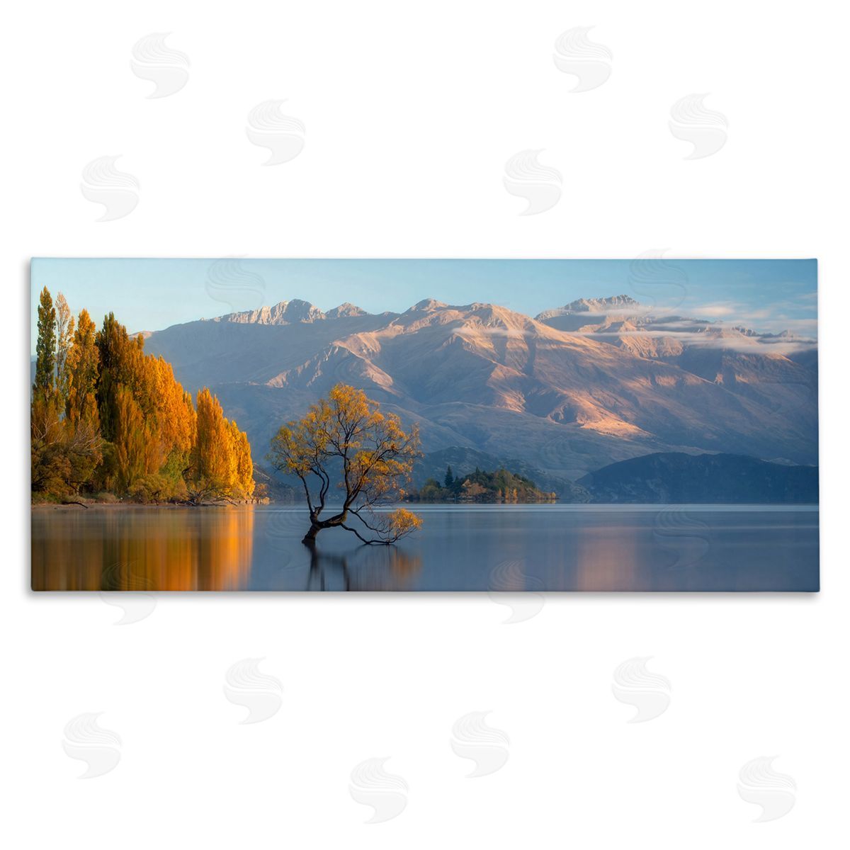 Lincoln Harrison Relaxing Lake Reflection Distant Mountains