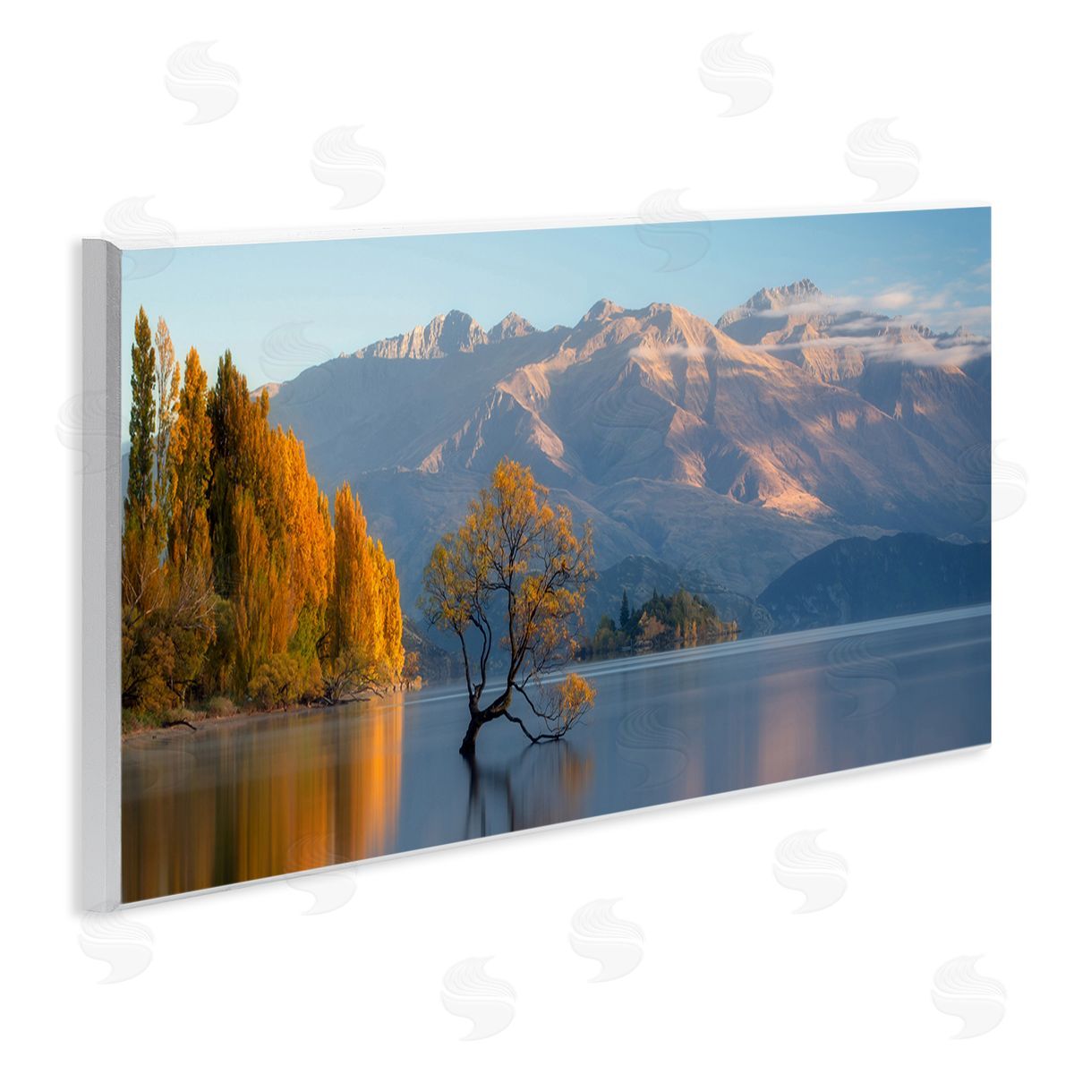 Lincoln Harrison Relaxing Lake Reflection Distant Mountains