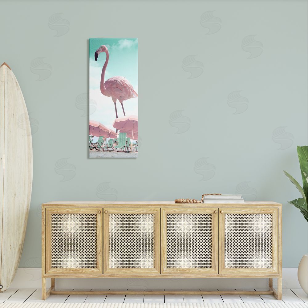 Ziwei Li Giant Flamingo Pastel Beach Scene