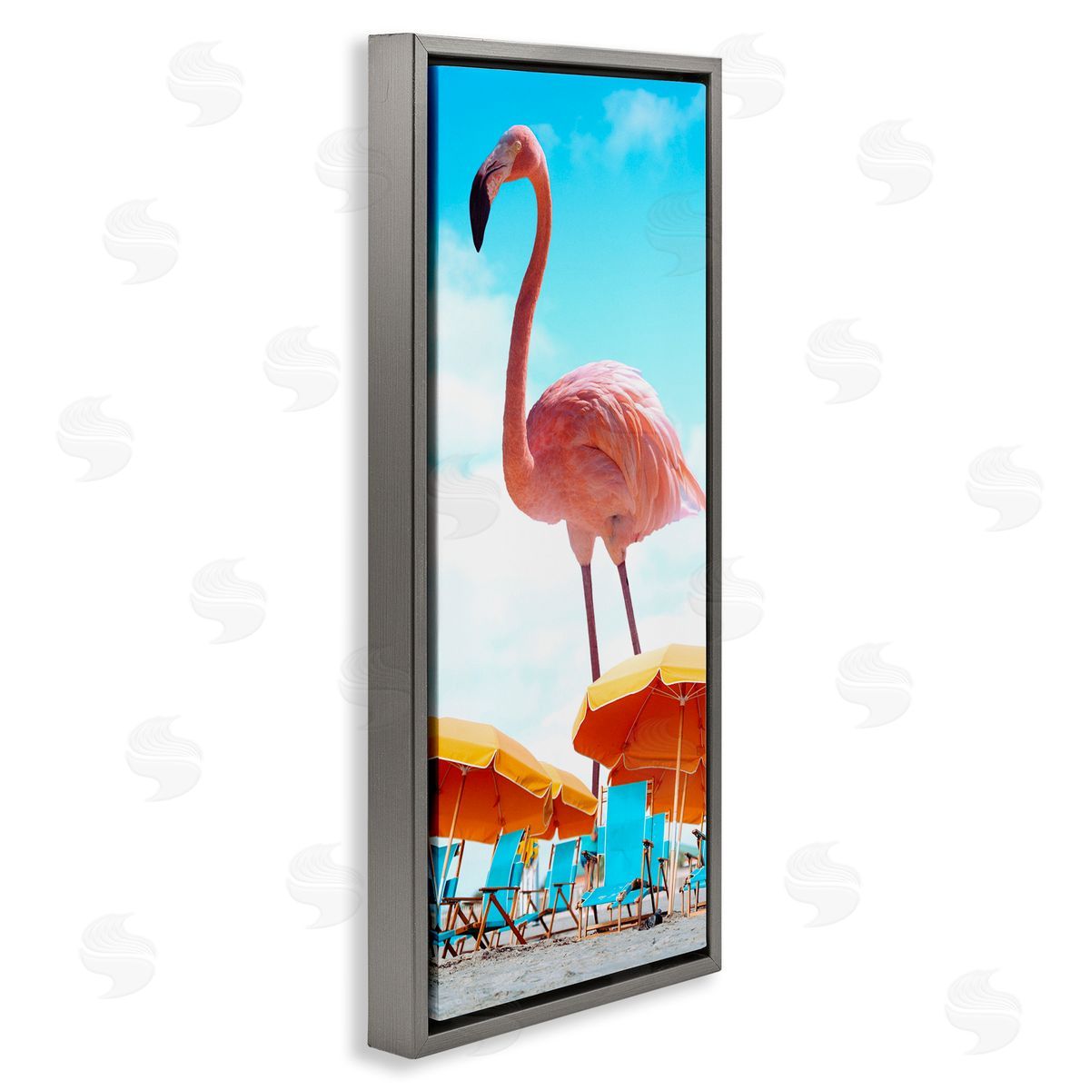 Ziwei Li Giant Tropical Flamingo Beach