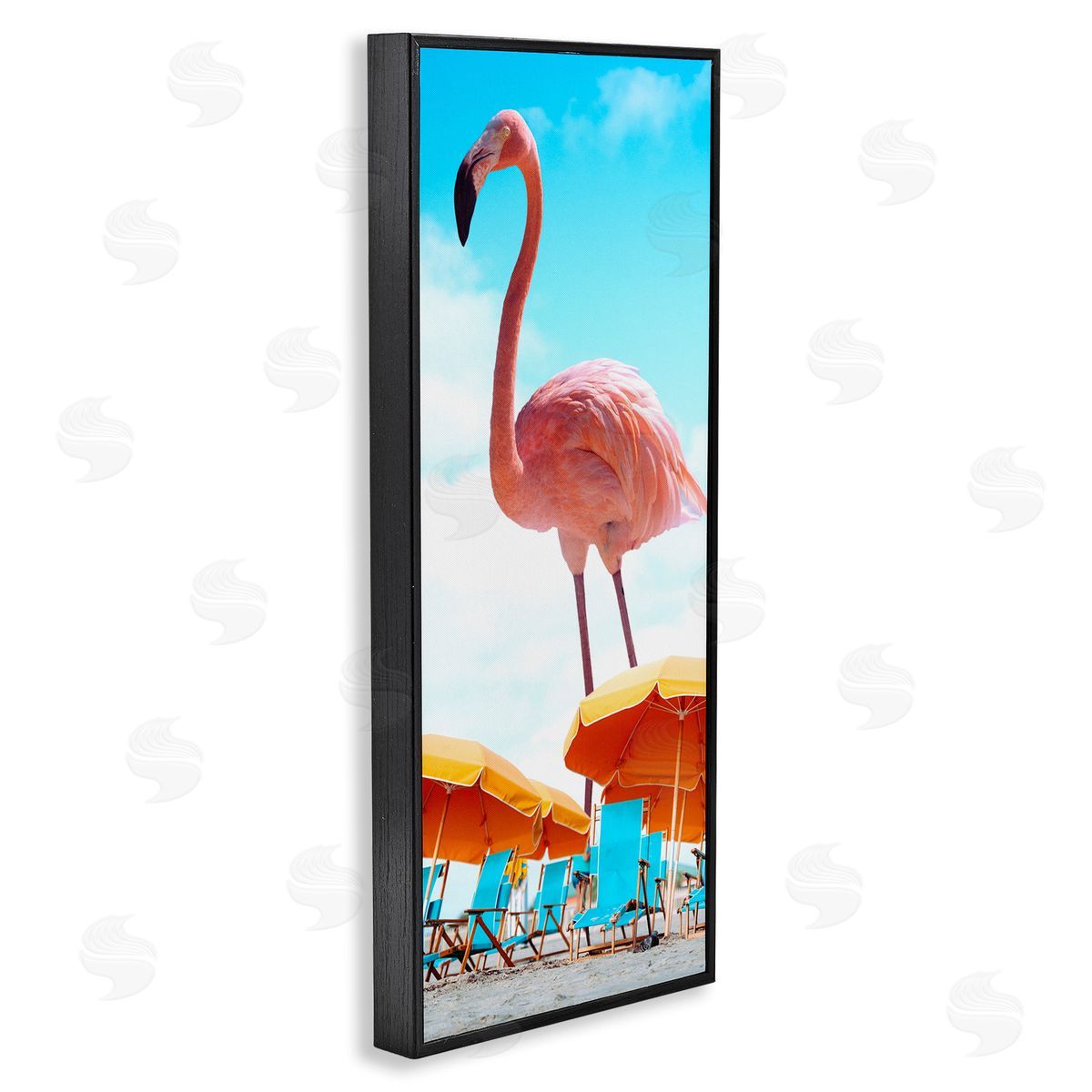 Ziwei Li Giant Tropical Flamingo Beach