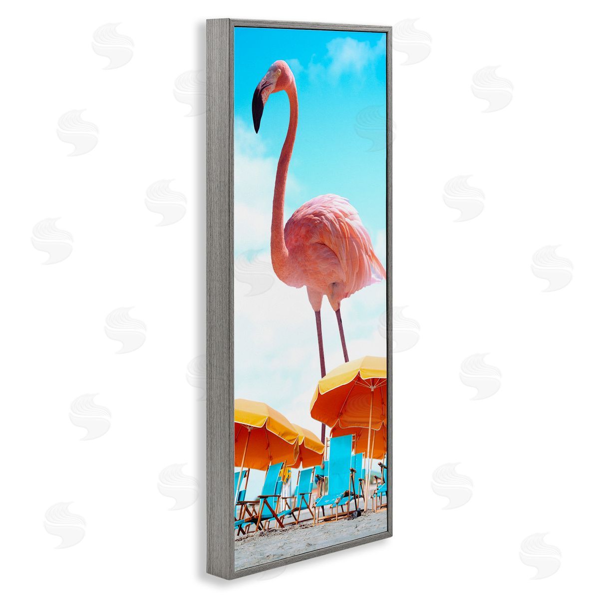 Ziwei Li Giant Tropical Flamingo Beach