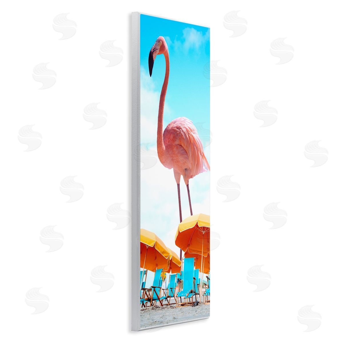 Ziwei Li Giant Tropical Flamingo Beach