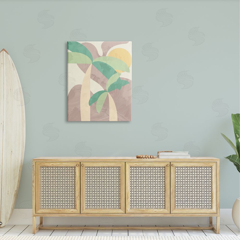 Stupell Studio Abstract Summer Palms Shapes