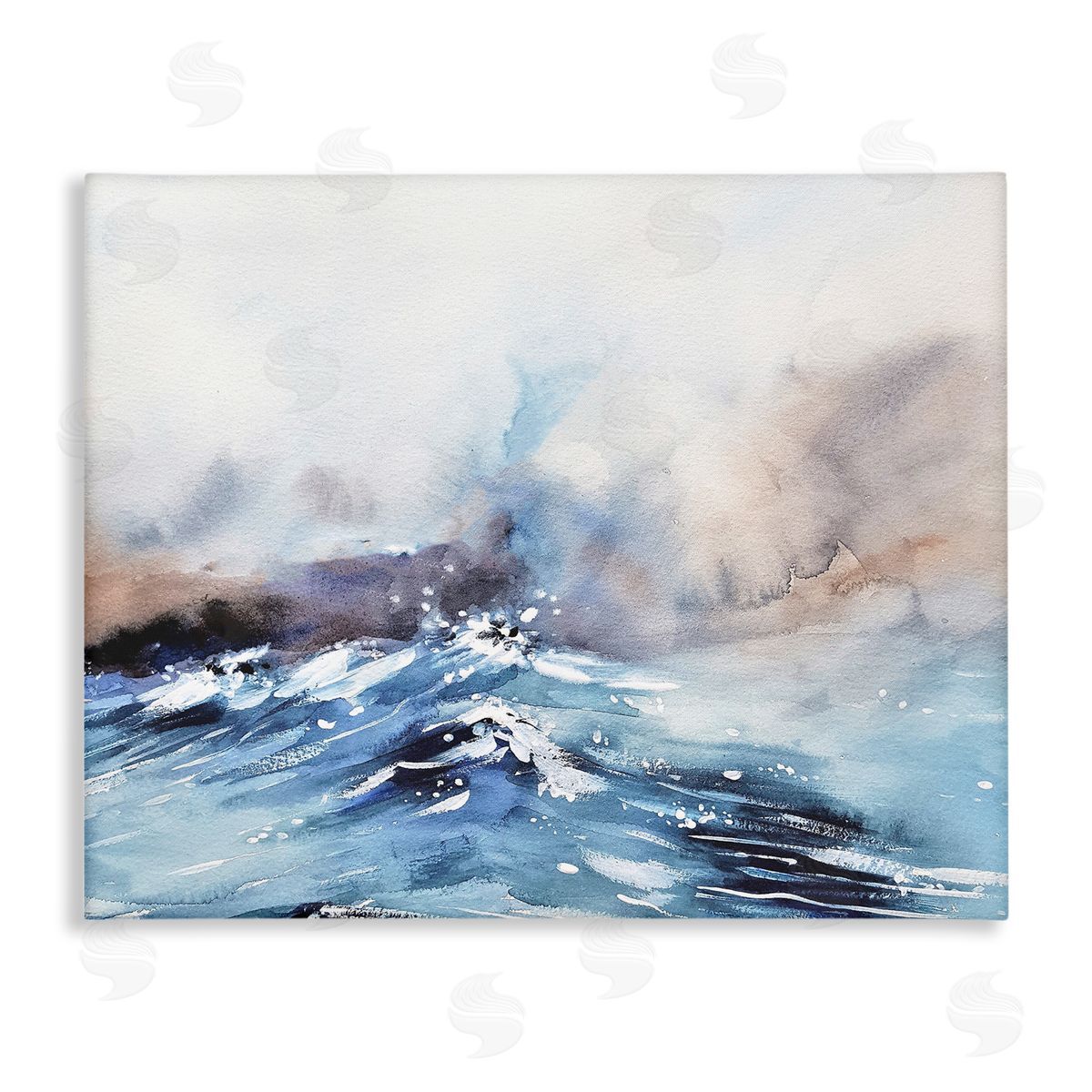 Stupell Studio Abstract Crashing Ocean Waves