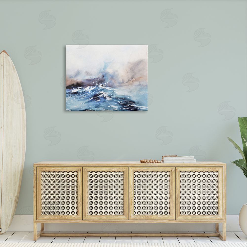 Stupell Studio Abstract Crashing Ocean Waves