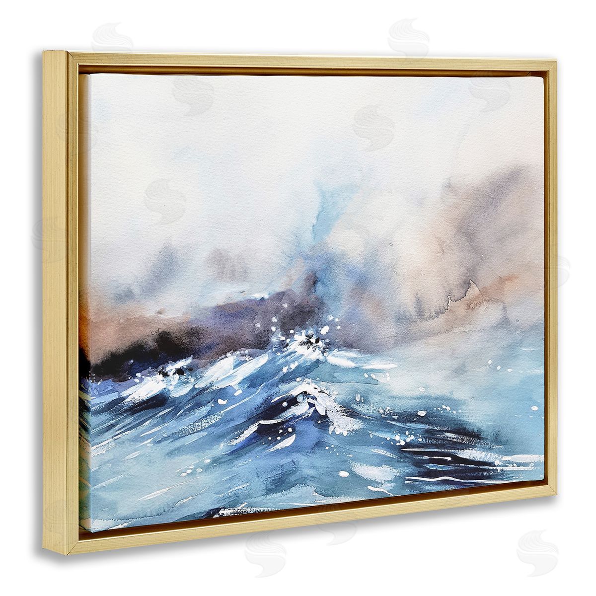 Stupell Studio Abstract Crashing Ocean Waves