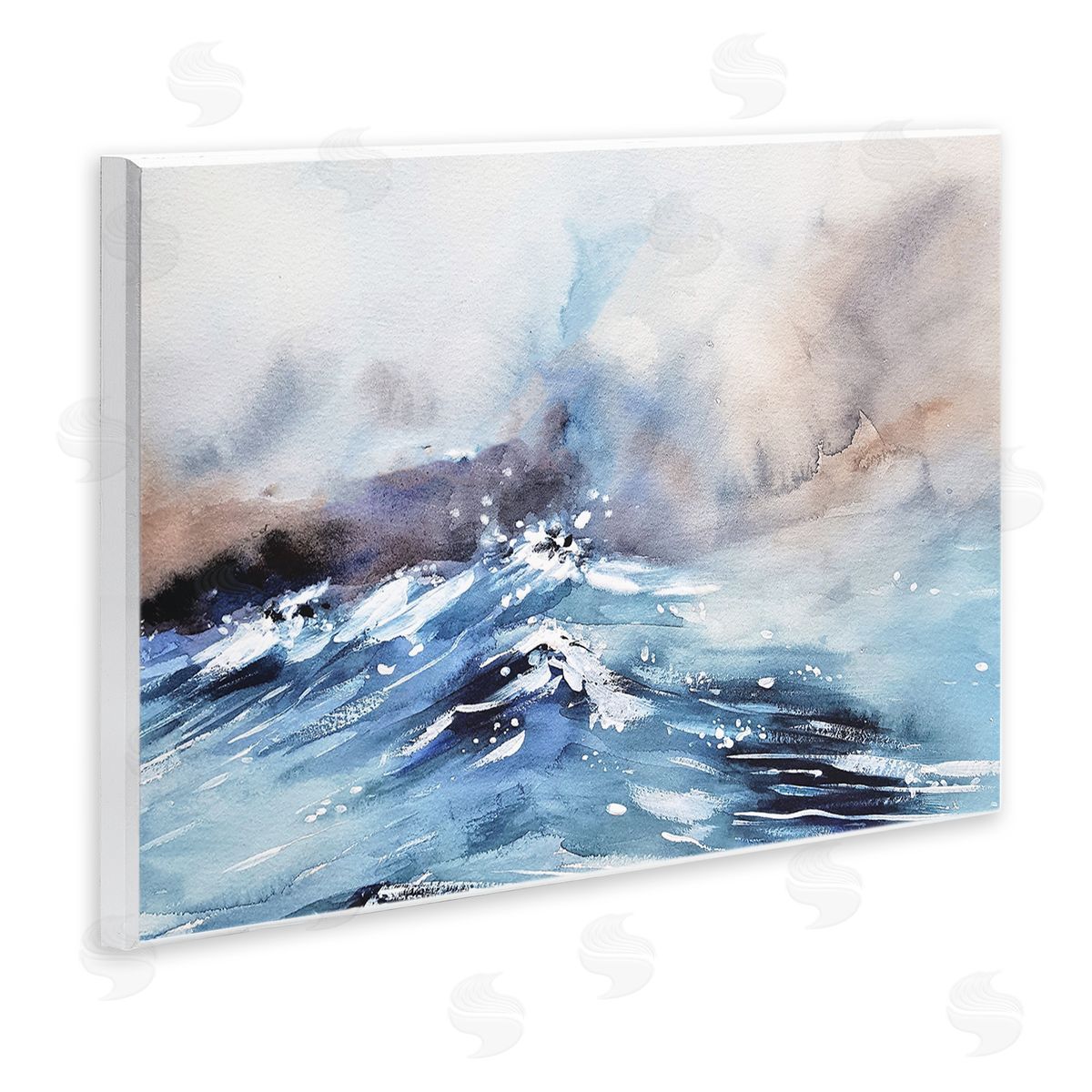 Stupell Studio Abstract Crashing Ocean Waves