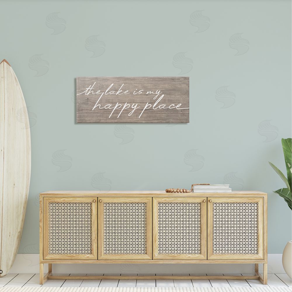 Stupell Studio Lake Is Happy Place Phrase
