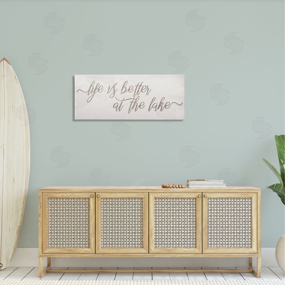 Stupell Studio Life Better At The Lake Phrase