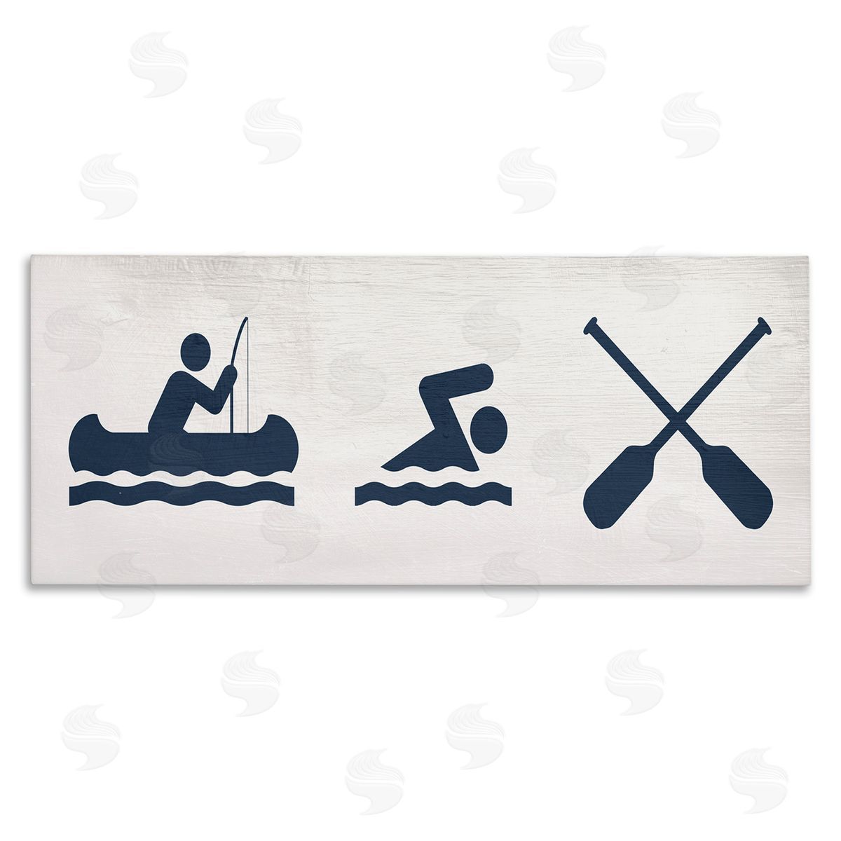 Stupell Studio Lake Water Activities Sign