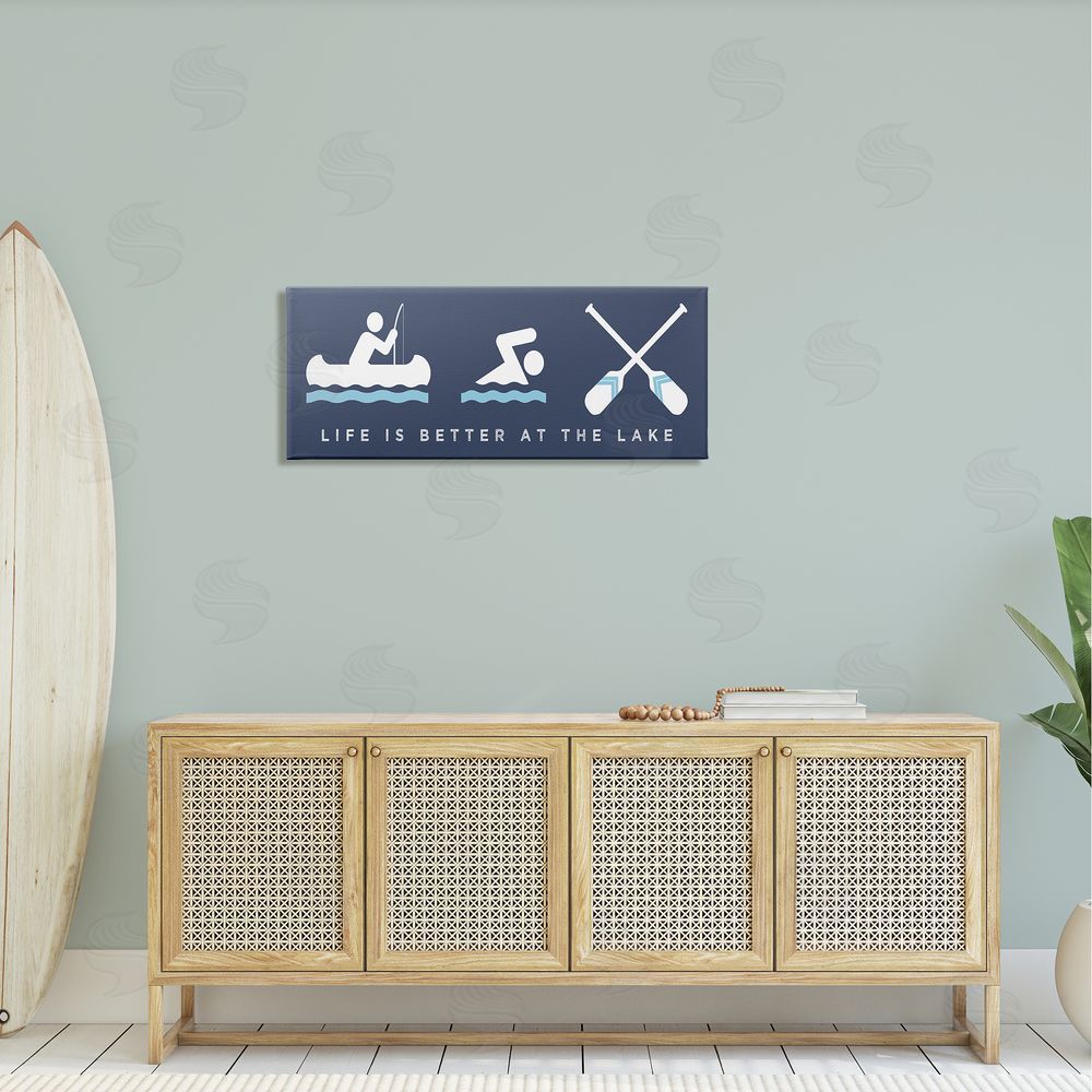 Stupell Studio Life Better At Lake Water Fun