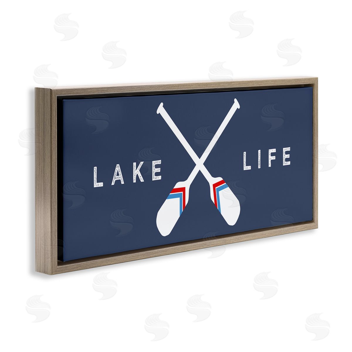 Stupell Studio Lake Life Striped Oars