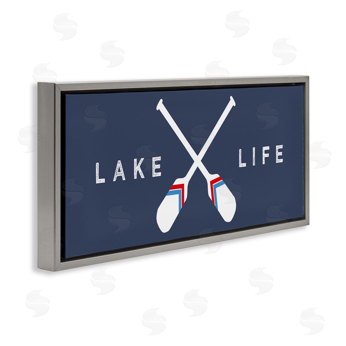 Stupell Studio Lake Life Striped Oars