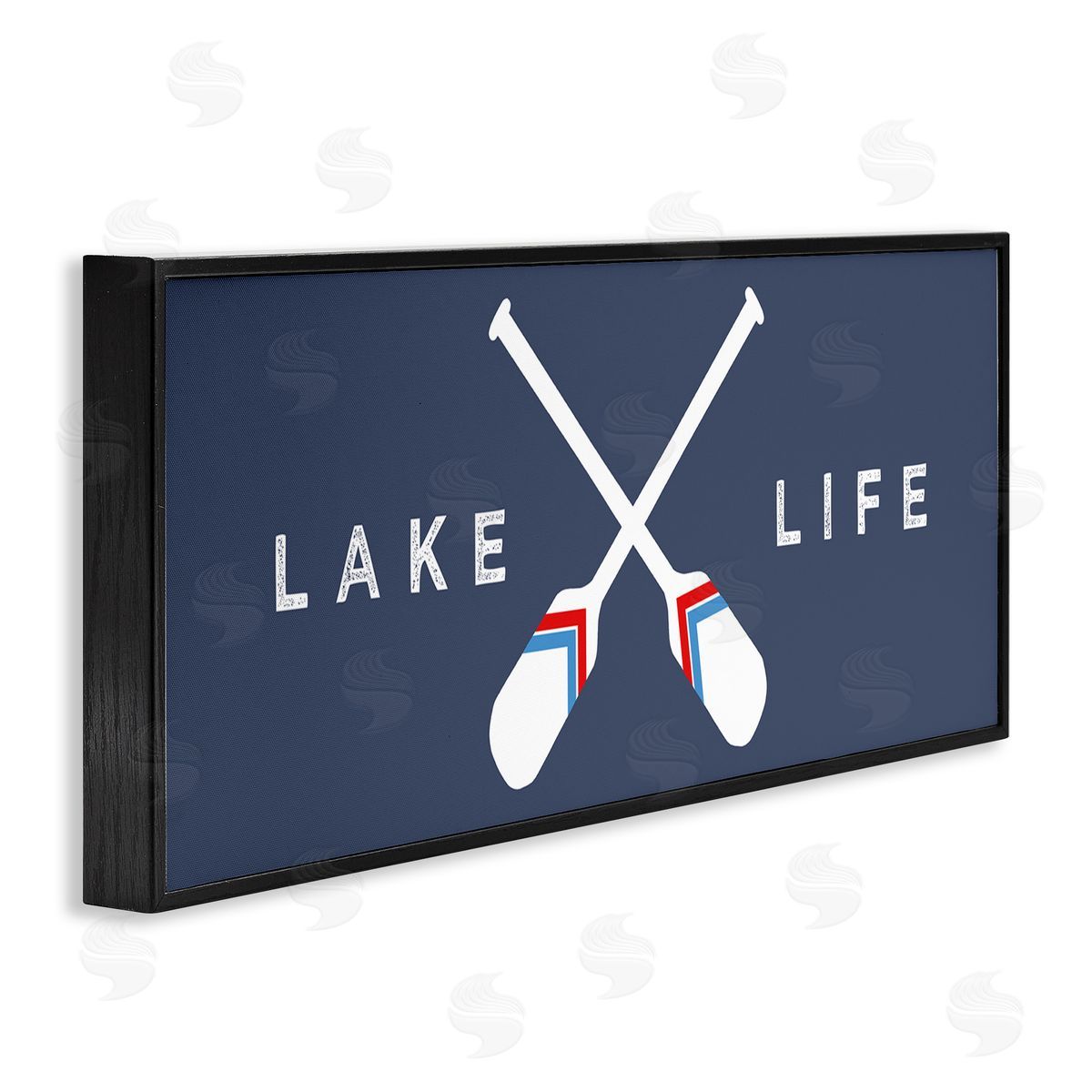 Stupell Studio Lake Life Striped Oars
