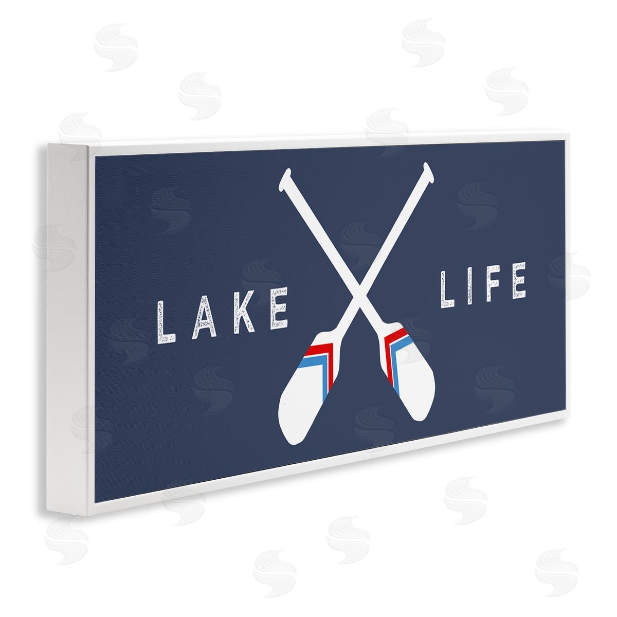 Stupell Studio Lake Life Striped Oars