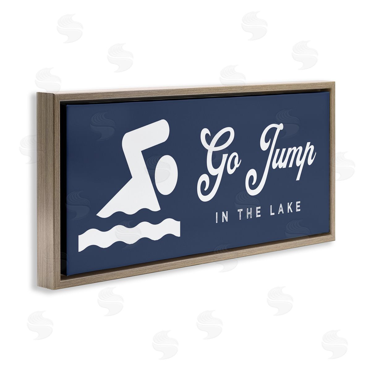 Stupell Studio Go Jump In The Lake Swimming Sign