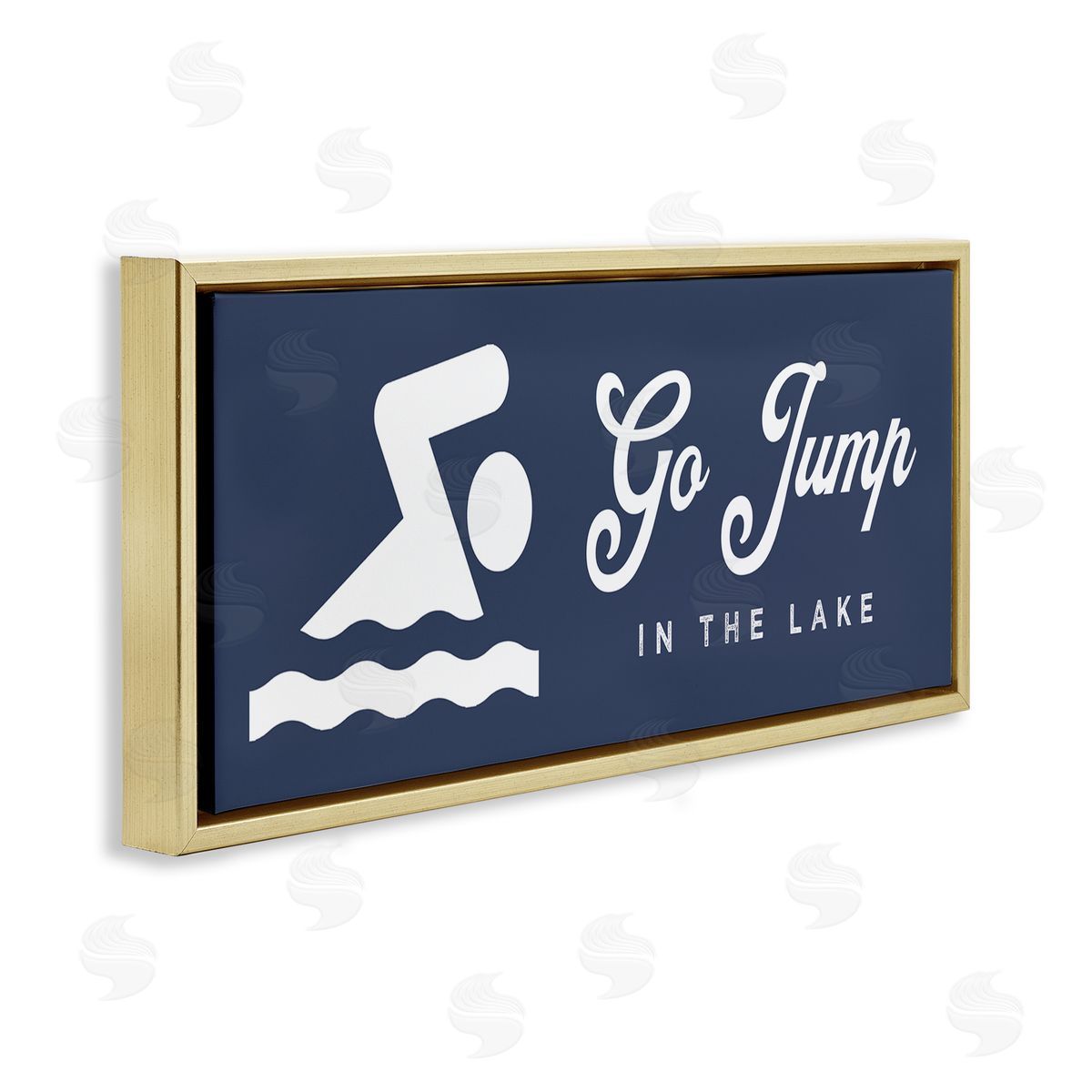 Stupell Studio Go Jump In The Lake Swimming Sign