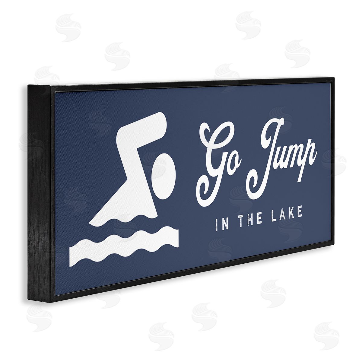 Stupell Studio Go Jump In The Lake Swimming Sign