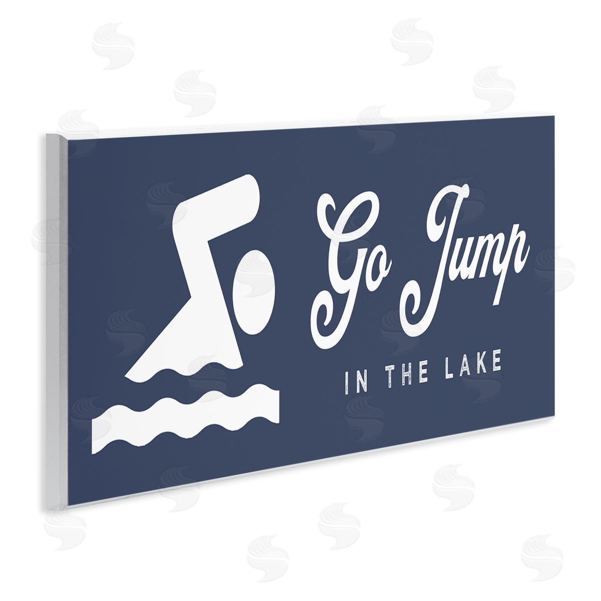 Stupell Studio Go Jump In The Lake Swimming Sign