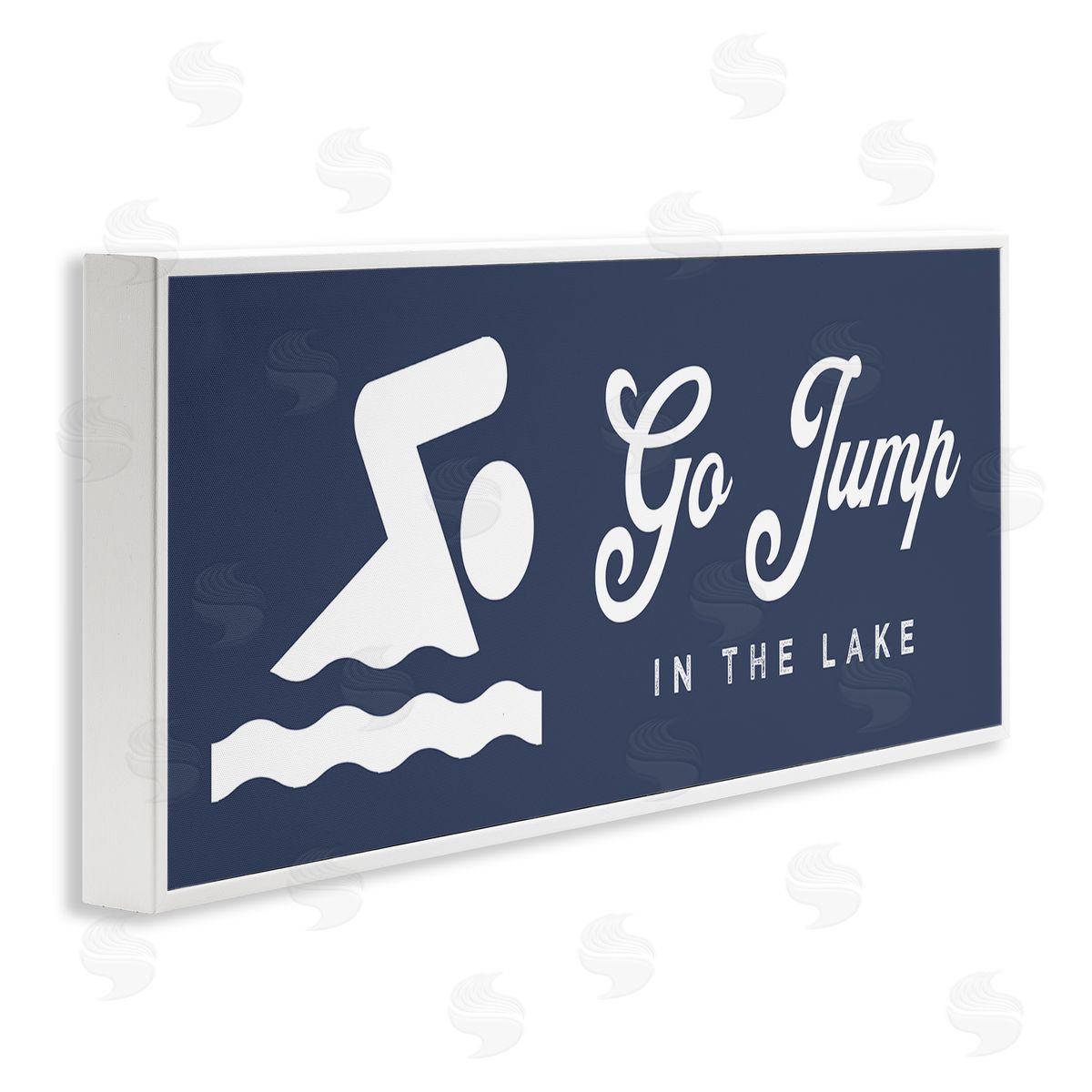 Stupell Studio Go Jump In The Lake Swimming Sign