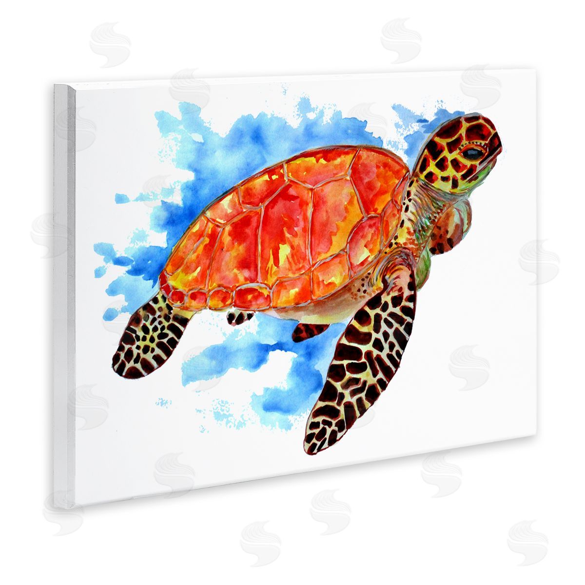 Sebastian Grafmann Bold Orange Nautical Turtle
