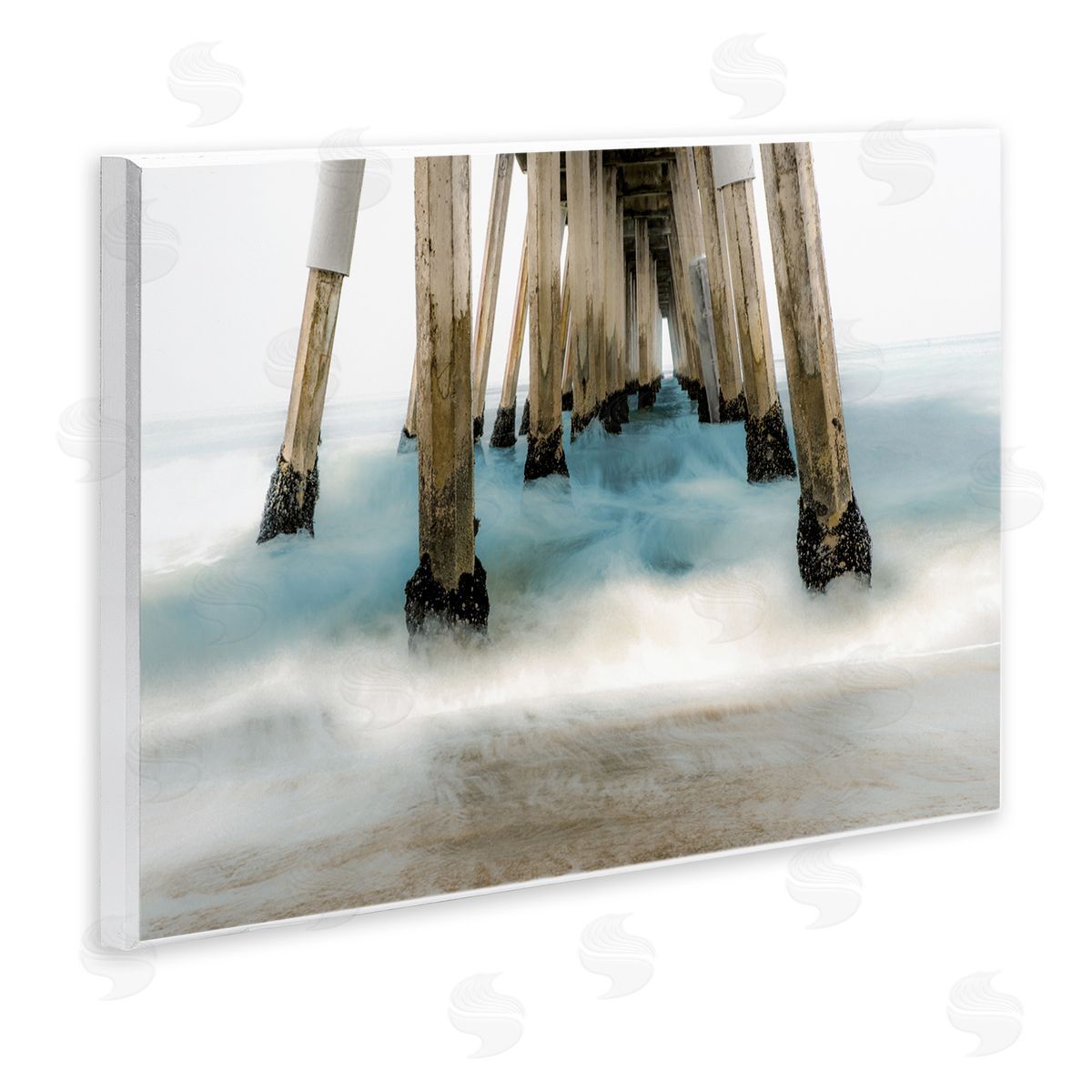 Bill Carson Photography Waterfr_sideont Pier Splashing Sea Waves
