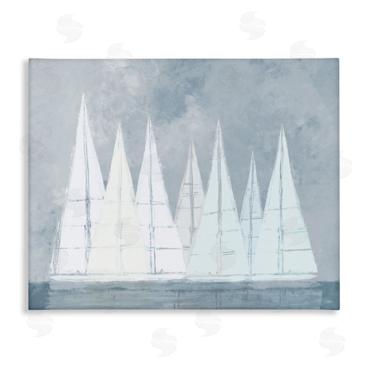 Dan Meneely Modern Geometric Sailboats Floating