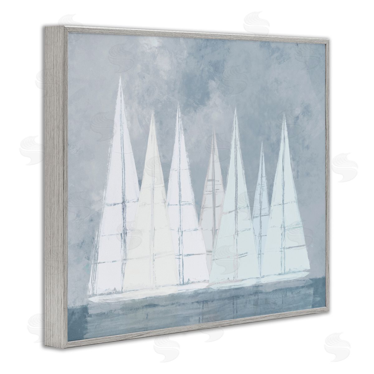 Dan Meneely Modern Geometric Sailboats Floating