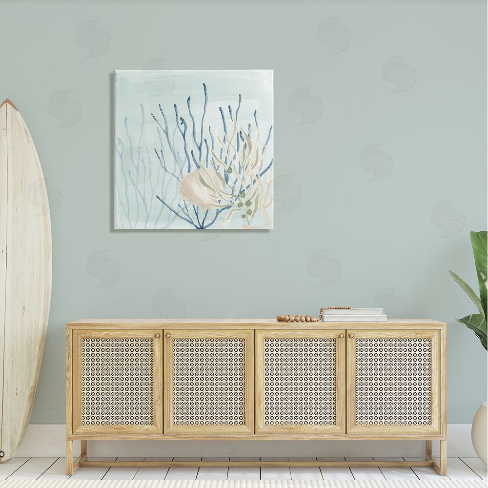 Lucille Price Underwater Coral Shells View Canvas Wall Art in Room