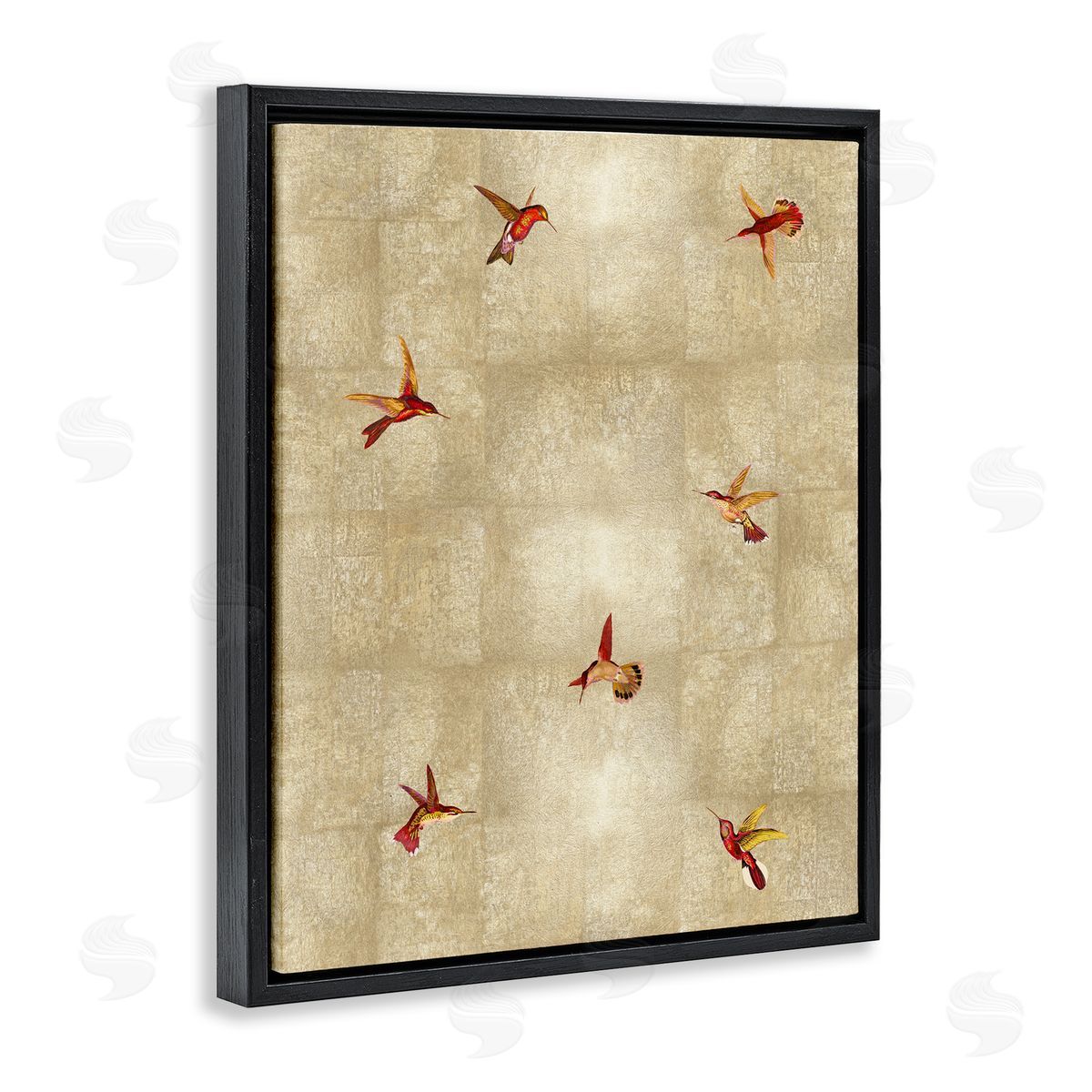 Tina Blakely Red Hummingbirds Flying Pattern