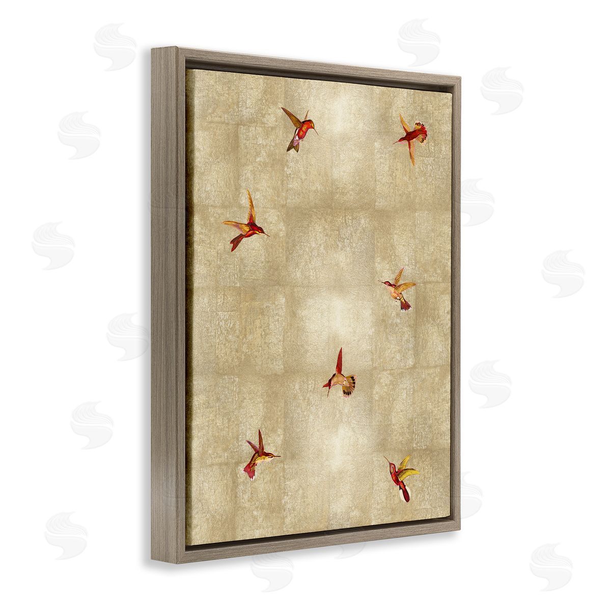 Tina Blakely Red Hummingbirds Flying Pattern