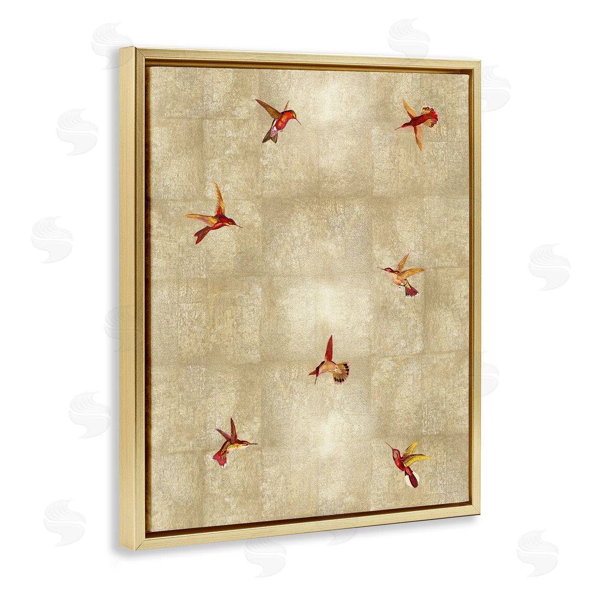 Tina Blakely Red Hummingbirds Flying Pattern