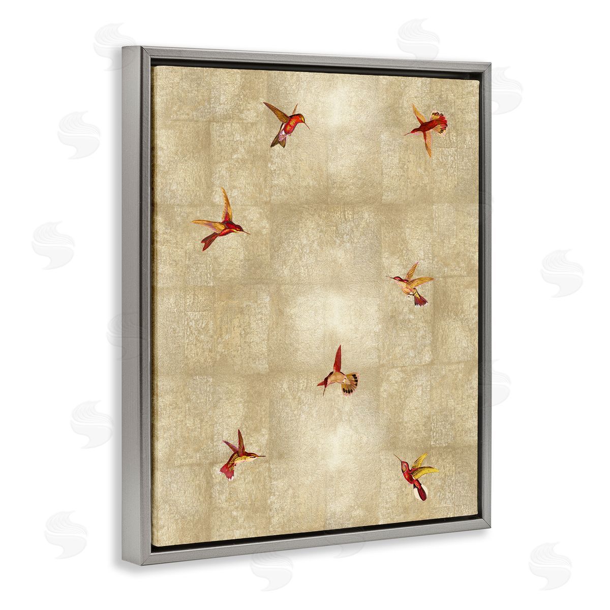 Tina Blakely Red Hummingbirds Flying Pattern