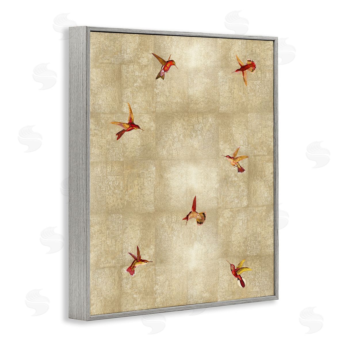 Tina Blakely Red Hummingbirds Flying Pattern