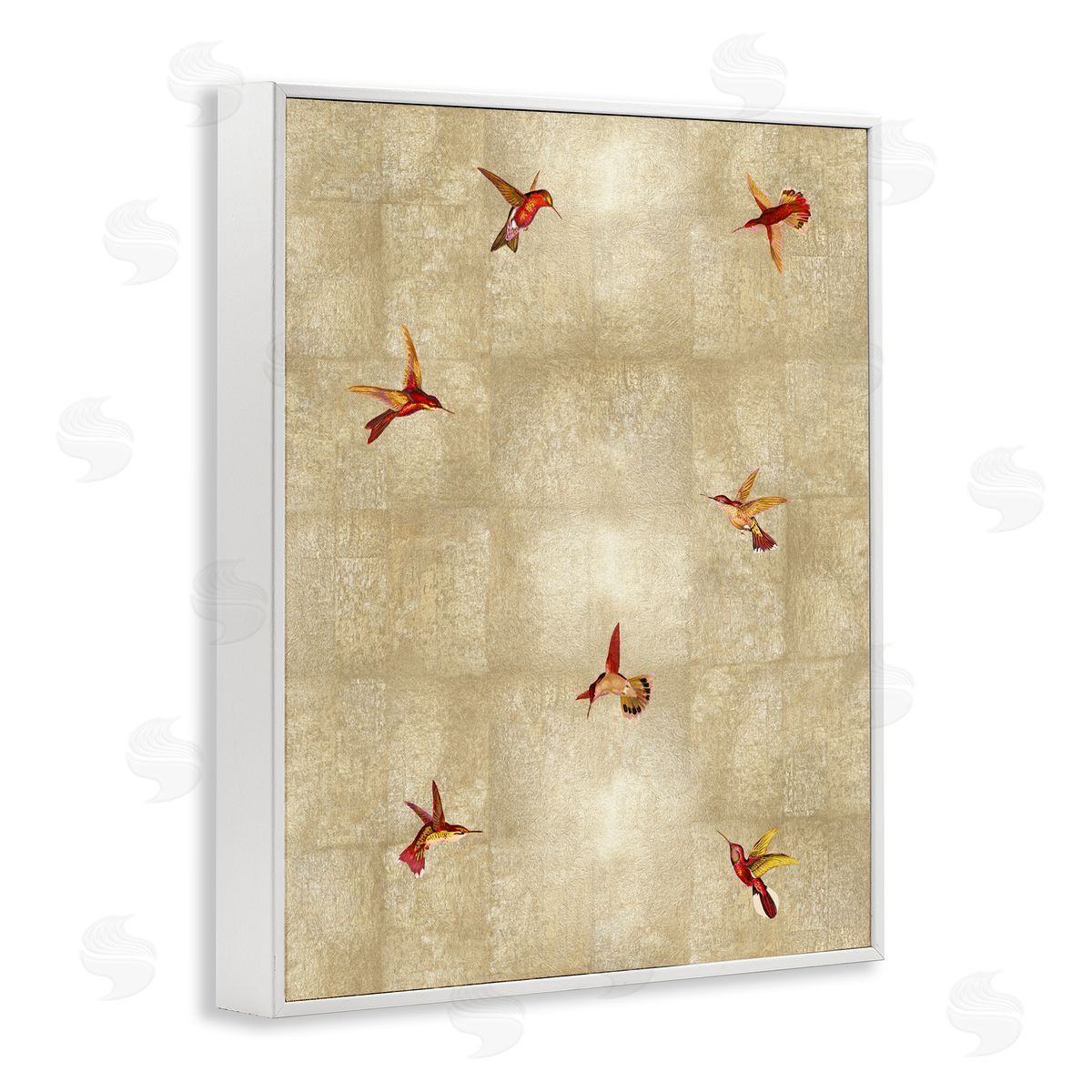 Tina Blakely Red Hummingbirds Flying Pattern