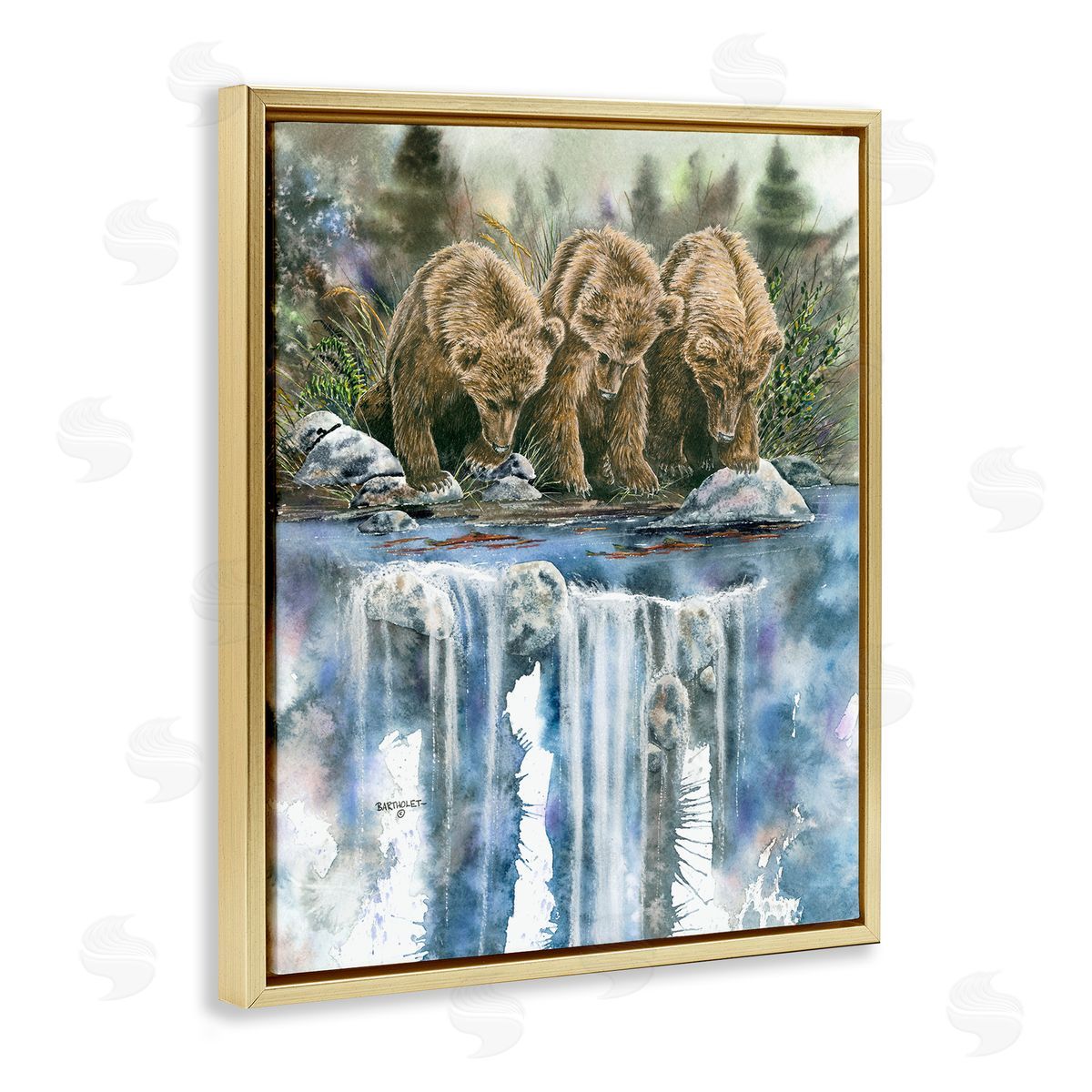 Dave Bartholet Bear Trio Fishing Lake Reflection