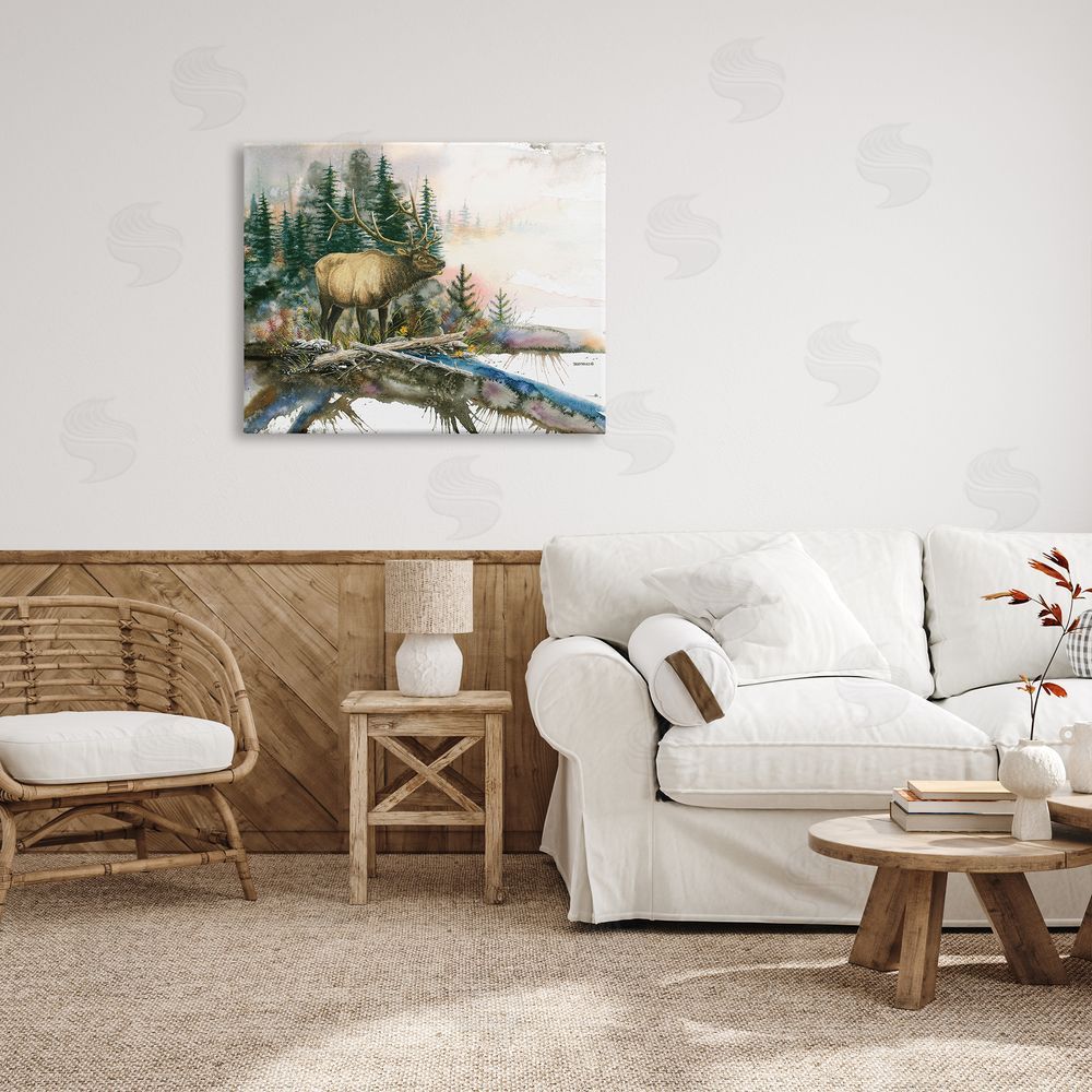 Dave Bartholet Moose Woodland Nature Composition