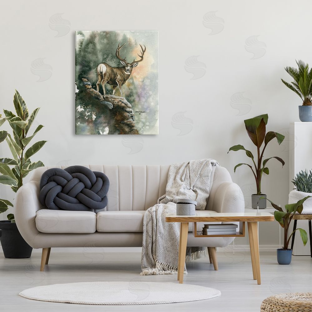 Dave Bartholet Deer Rocky Woodland Cliff