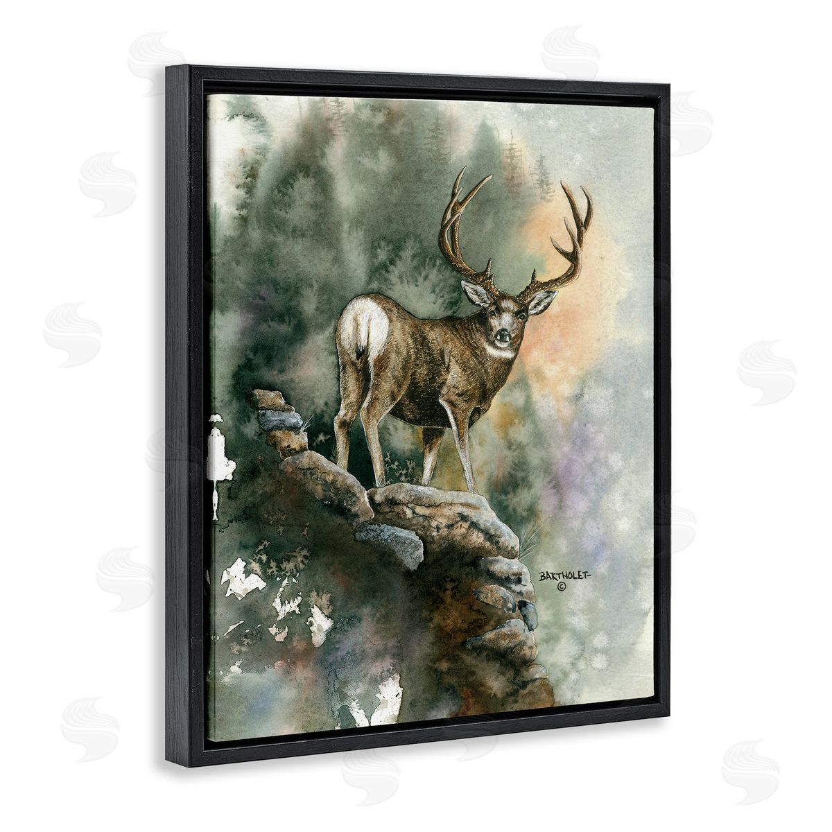 Dave Bartholet Deer Rocky Woodland Cliff