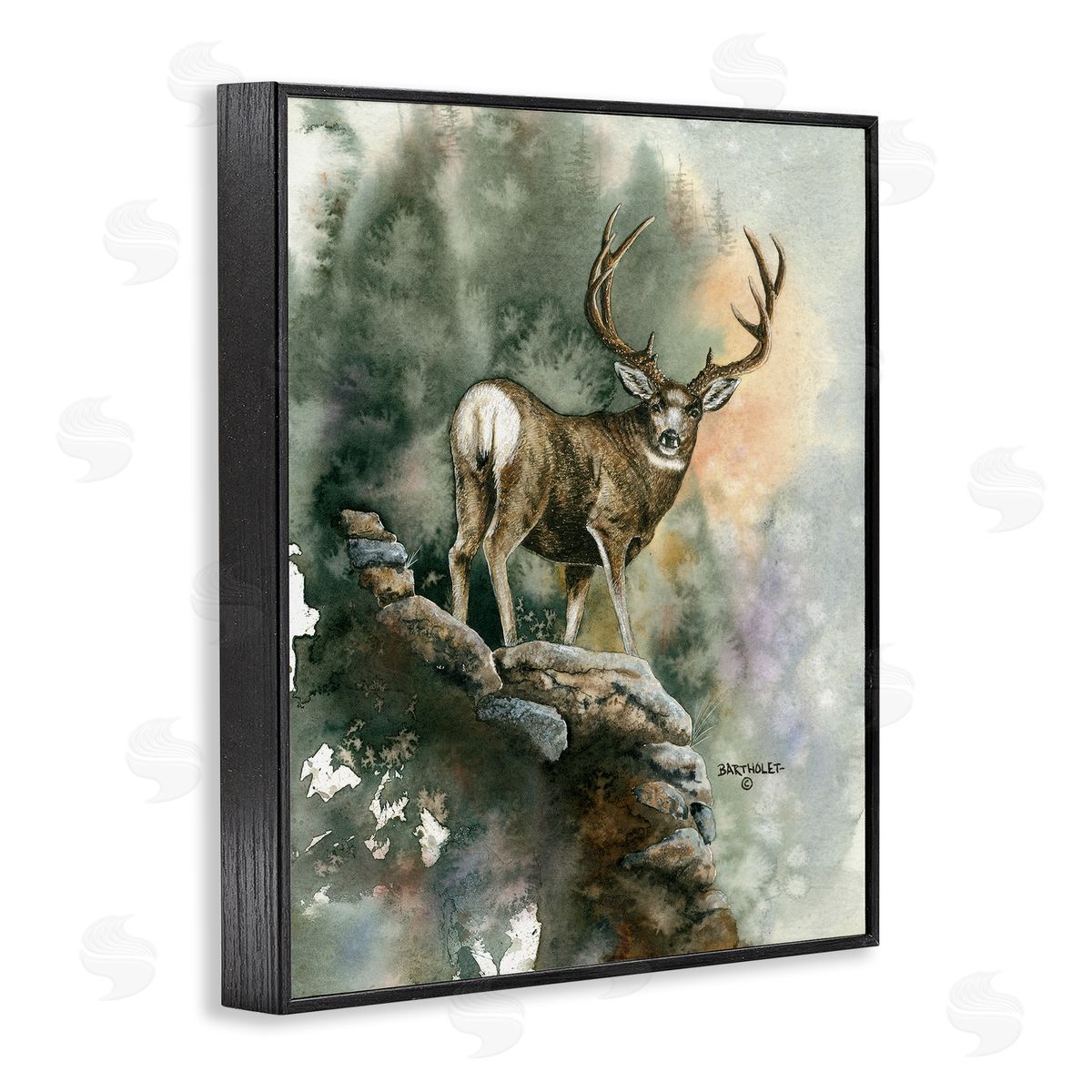 Dave Bartholet Deer Rocky Woodland Cliff